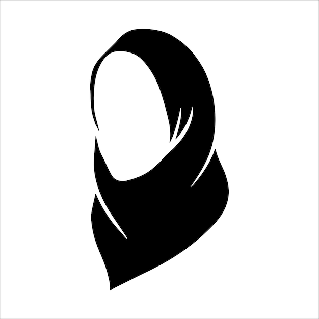 Hijab 아이콘 그래픽 디자인 일러스트 벡터