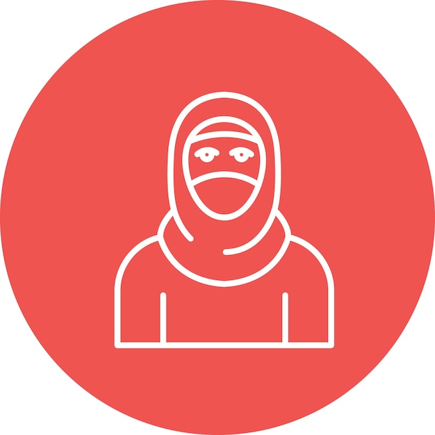 Hijab icon vector image Can be used for Ramadan