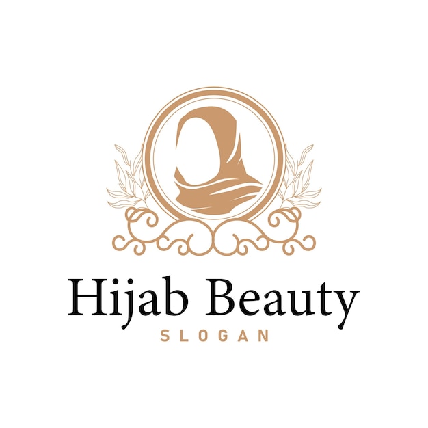 hijab logo design for boutique fashion product for Muslim women clothing
