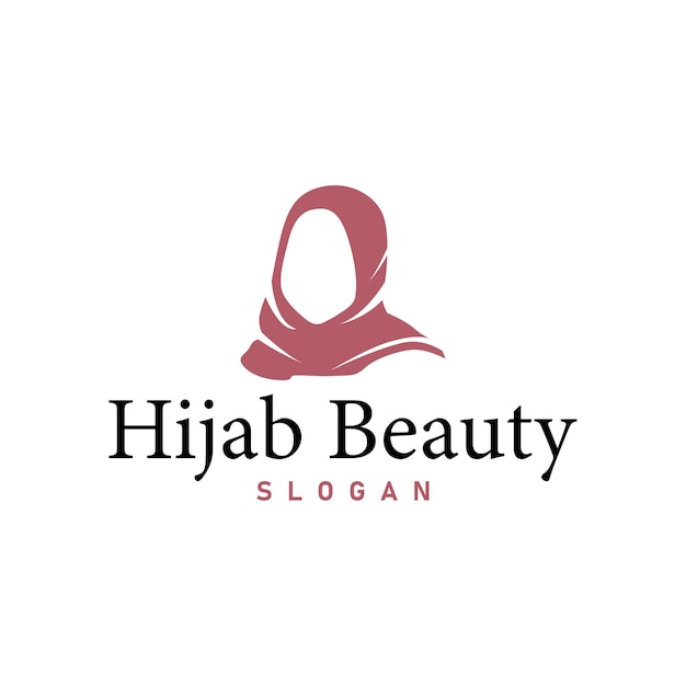 hijab logo design for boutique fashion product for Muslim women clothing