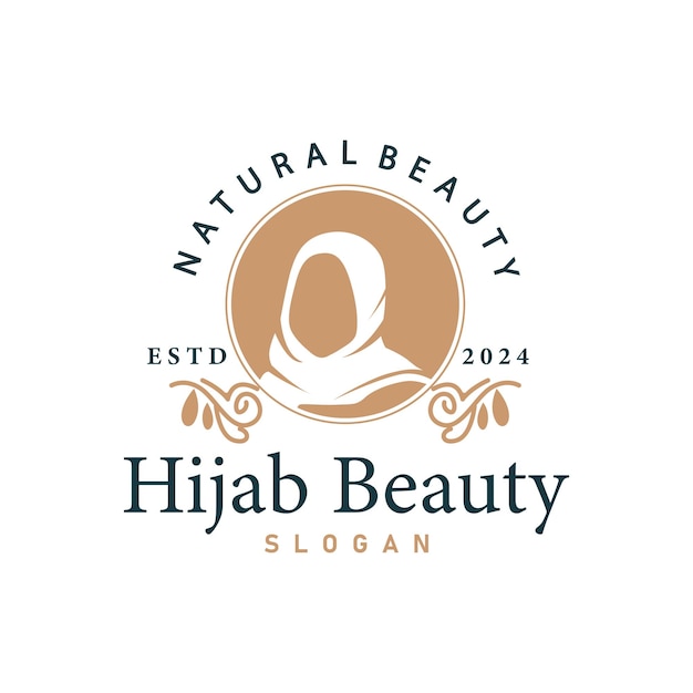 hijab logo design for boutique fashion product for Muslim women clothing