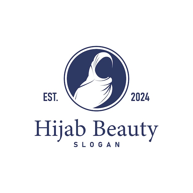 hijab logo design for boutique fashion product for Muslim women clothing