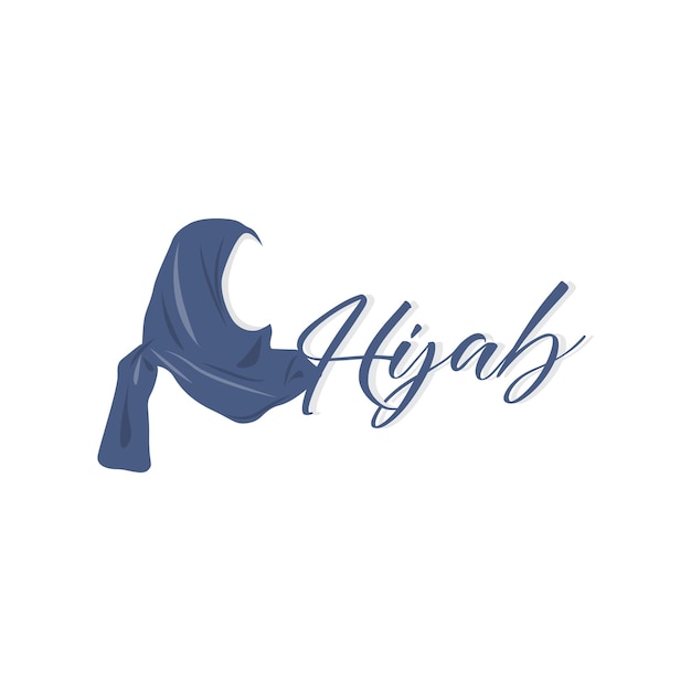 HIjab Logo Fashion Product Vector Brand Muslim Women Hijab Boutique Design