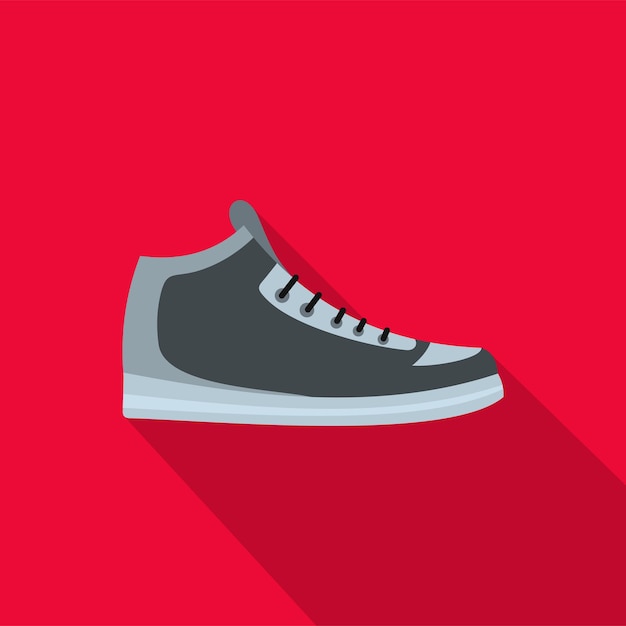 Hiking boots icon flat illustration of hiking boots vector icon for any web design