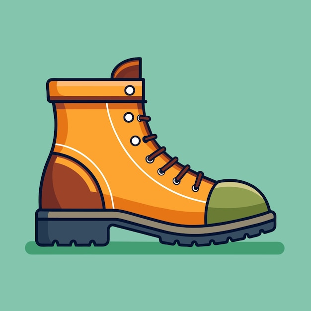 Vector hiking boots vector illustration