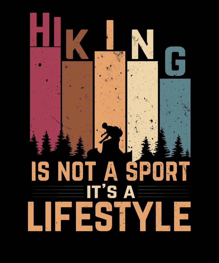 Vector hiking design