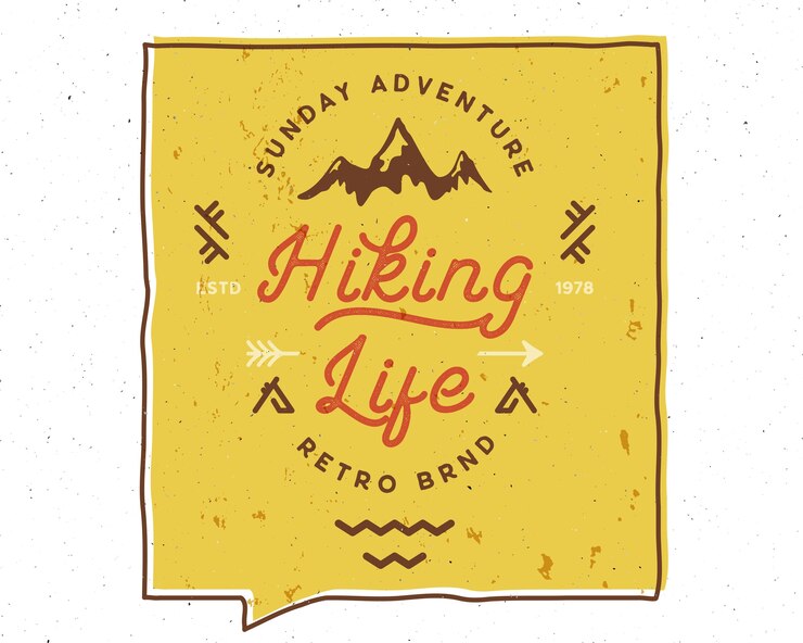 Hiking Life Inspiring Creative Motivation Quote.