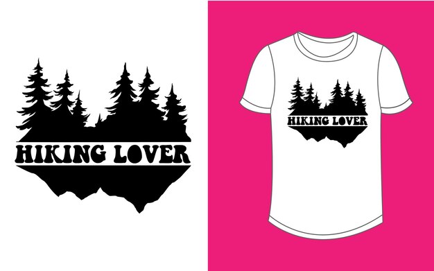 Hiking Lover Tshirt design