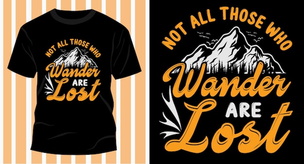 Hiking mountain tshirt design graphic