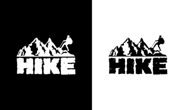 Hiking Quote T shirt design, typography