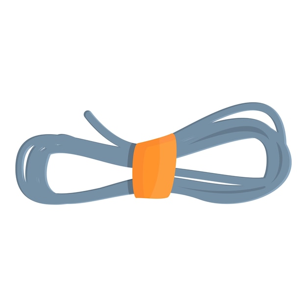 hiking rope icon cartoon of hiking rope vector icon for web design isolated on white background