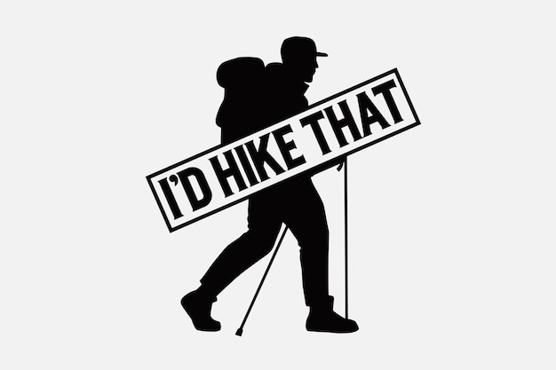 hiking svg design