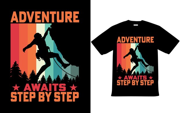 Hiking T Shirt Design EPS File for T Shirt