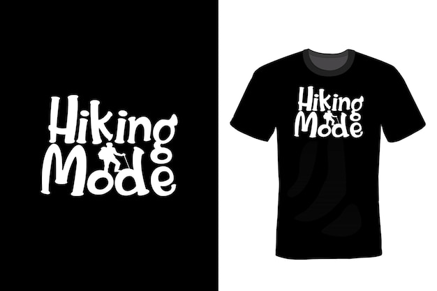 Hiking T shirt design typography vintage