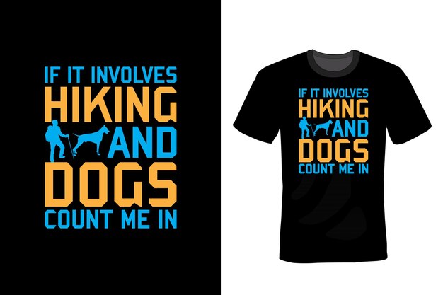 Hiking T shirt design typography vintage