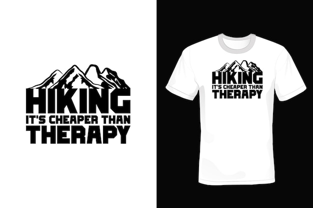 Hiking T shirt design typography vintage