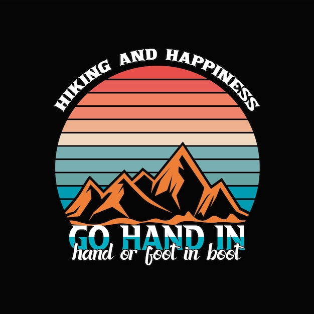 Hiking T-shirt Design