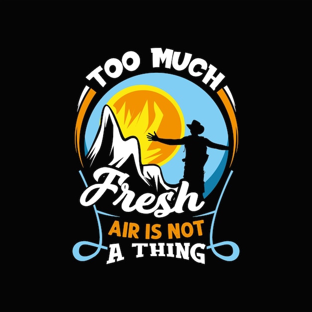 Hiking T-shirt Design