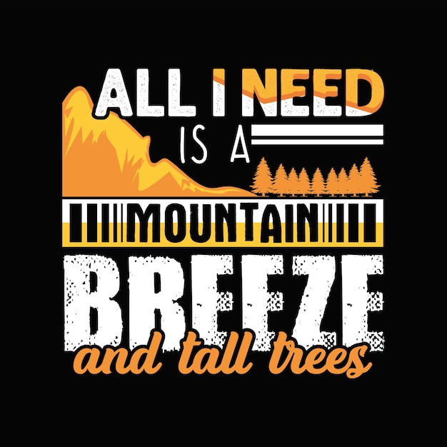 Hiking T-shirt Design