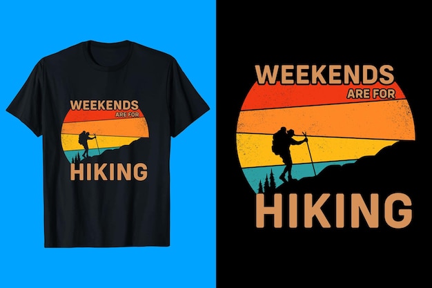 Hiking t shirt design