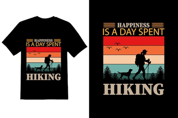 Hiking T shirt design