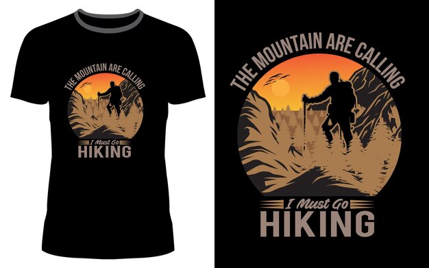 Hiking t shirt design