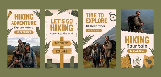 Hiking template design