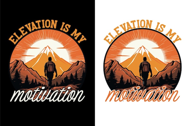 Hiking tshirt design vector illustration adventure tshirt design funny hiking tshirts