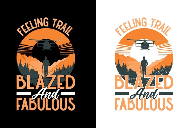 Vector hiking tshirt design vector illustration adventure tshirt design funny hiking tshirts