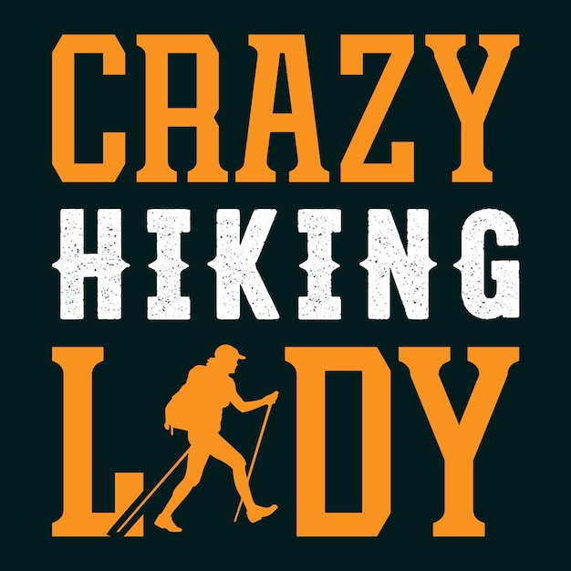 Hiking TShirt Design