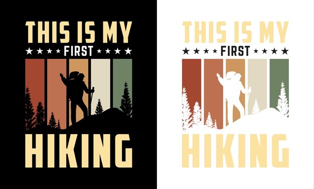 The Hiking Tshirt Design