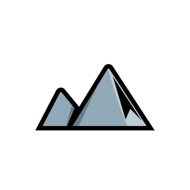 Hill icon vector