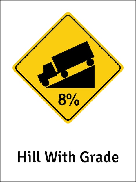 Hill with grade