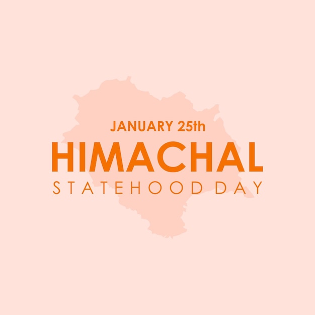 Himachal Statehood Day poster sjabloon