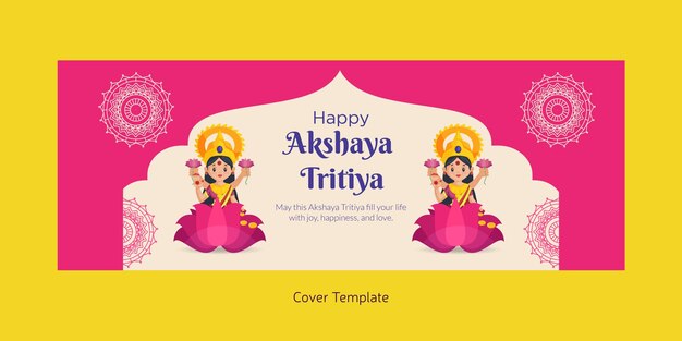 Hindoe festival happy akshaya tritiya voorbladontwerp