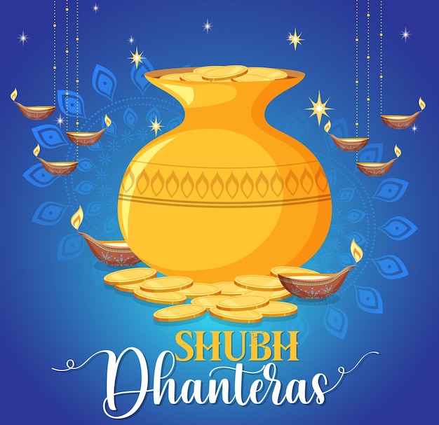 Hindoe Shubh Dhanteras dag icoon