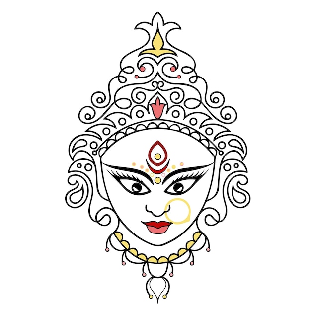 Hindu design Durga