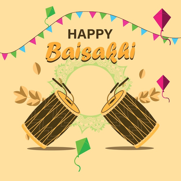 힌두교와 시크교 축제 Baisakhi 포스트
