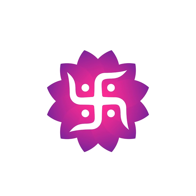 Vector hindu swastika symbol, vector art