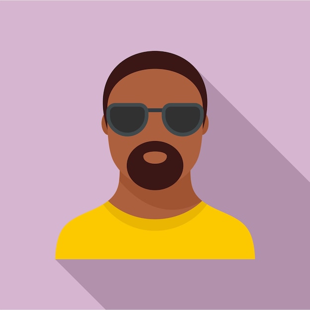 Hip hop man icon Flat illustration of hip hop man vector icon for web design