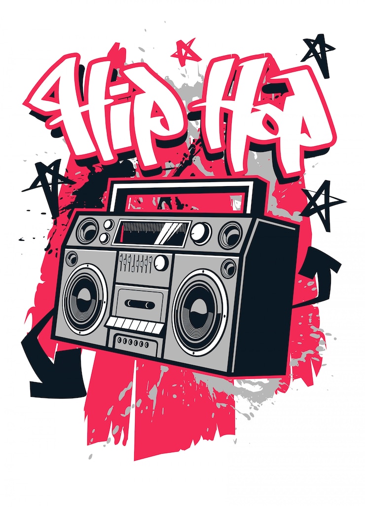 Vector hip hop style t shirt design