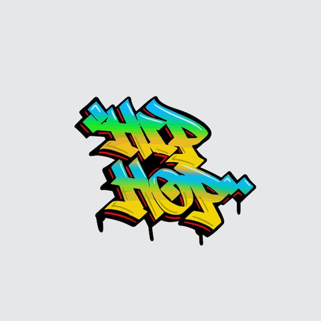 hip hop word text street art graffiti tagging