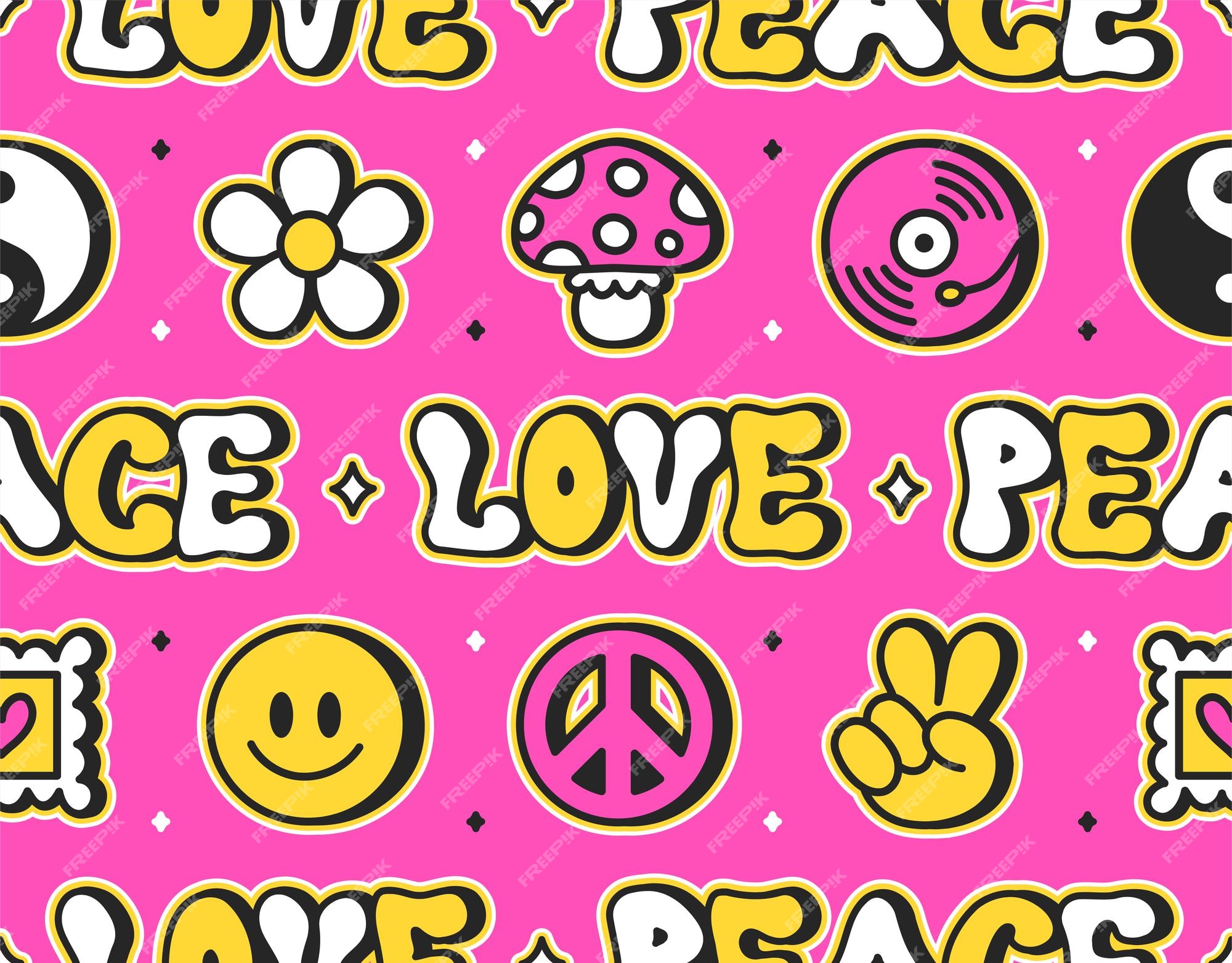 Peace Hippie Psychedelic Hand Transparent Background - Hippie