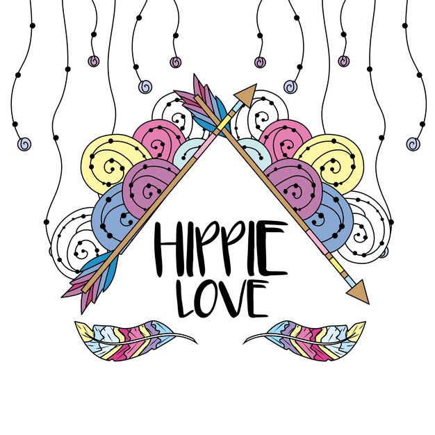 Hippie icon design