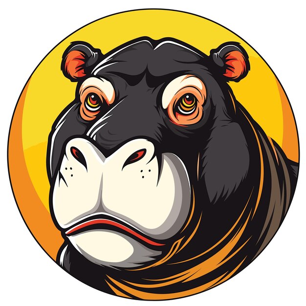 Hippopotamus sticker