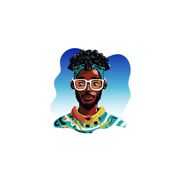 Hipster Artist Portrait Illustrations for Avatars