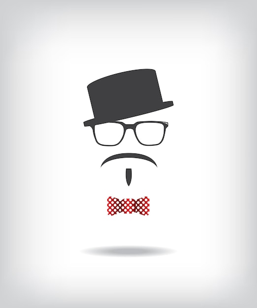 Vector hipster man illustratie