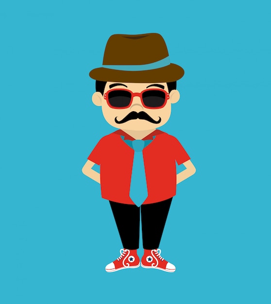 Vector hipster ontwerp