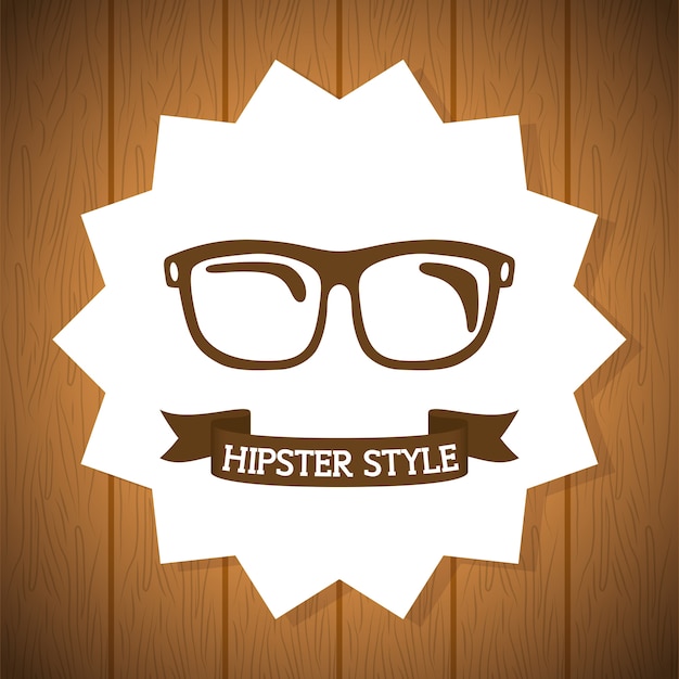 Vector hipster retro and vintage