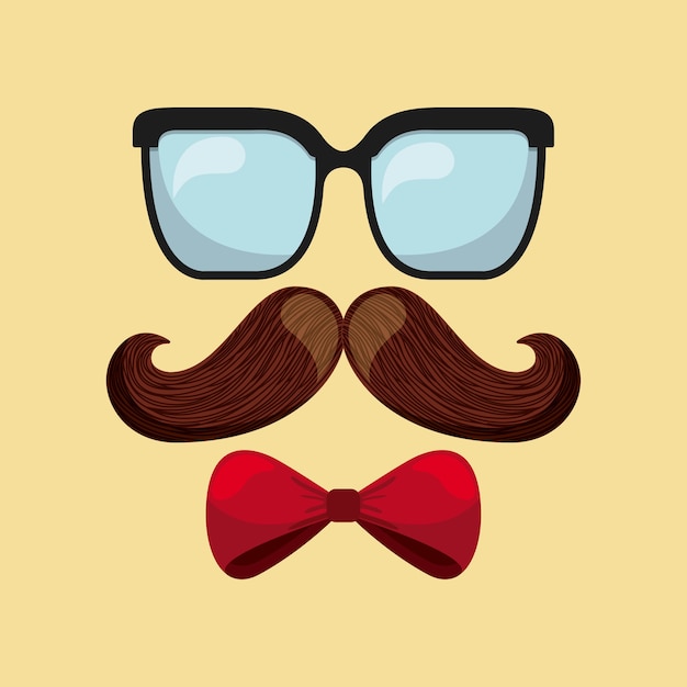 Vector hipster style design